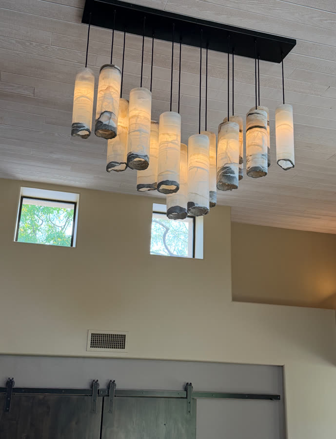 After: Drop chandelier installed Phoenix AZ