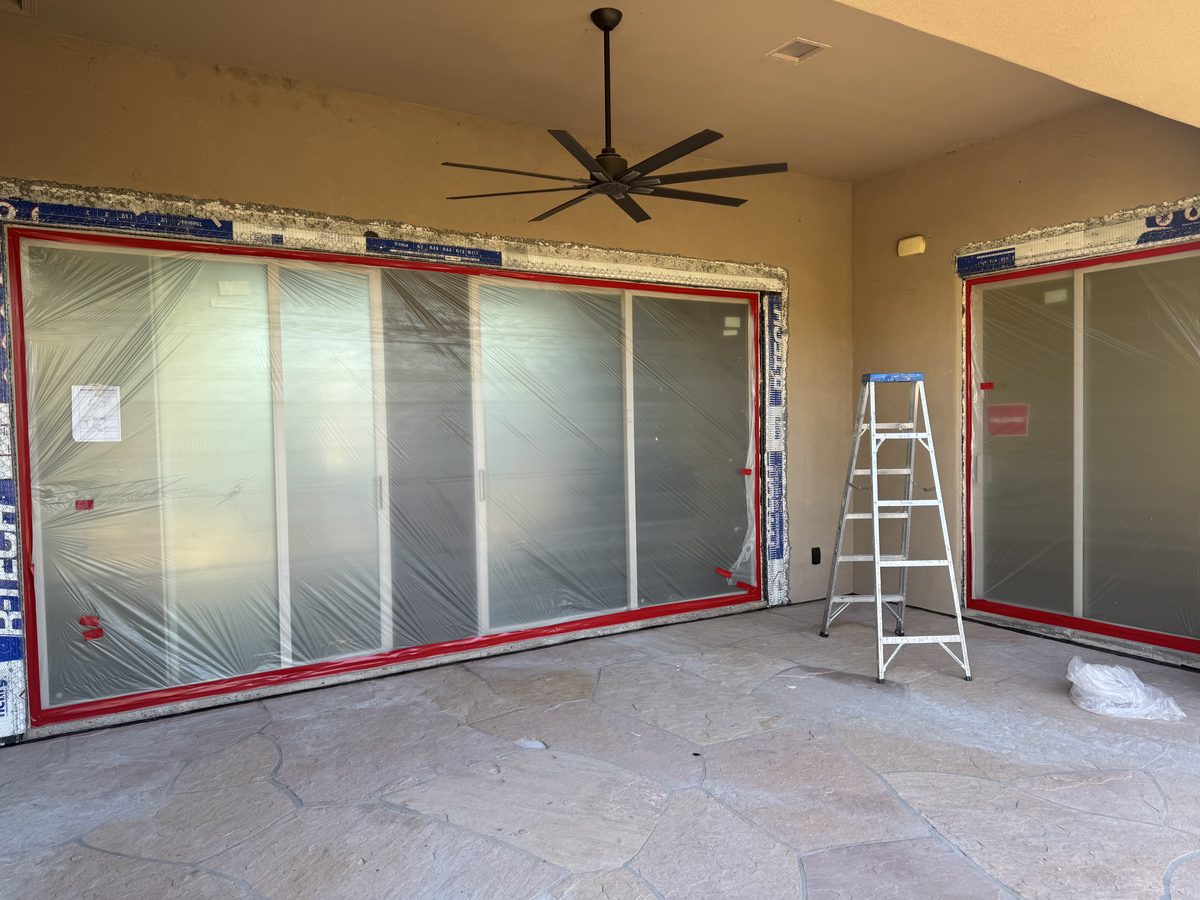 During: Glass wall installation Phoenix AZ