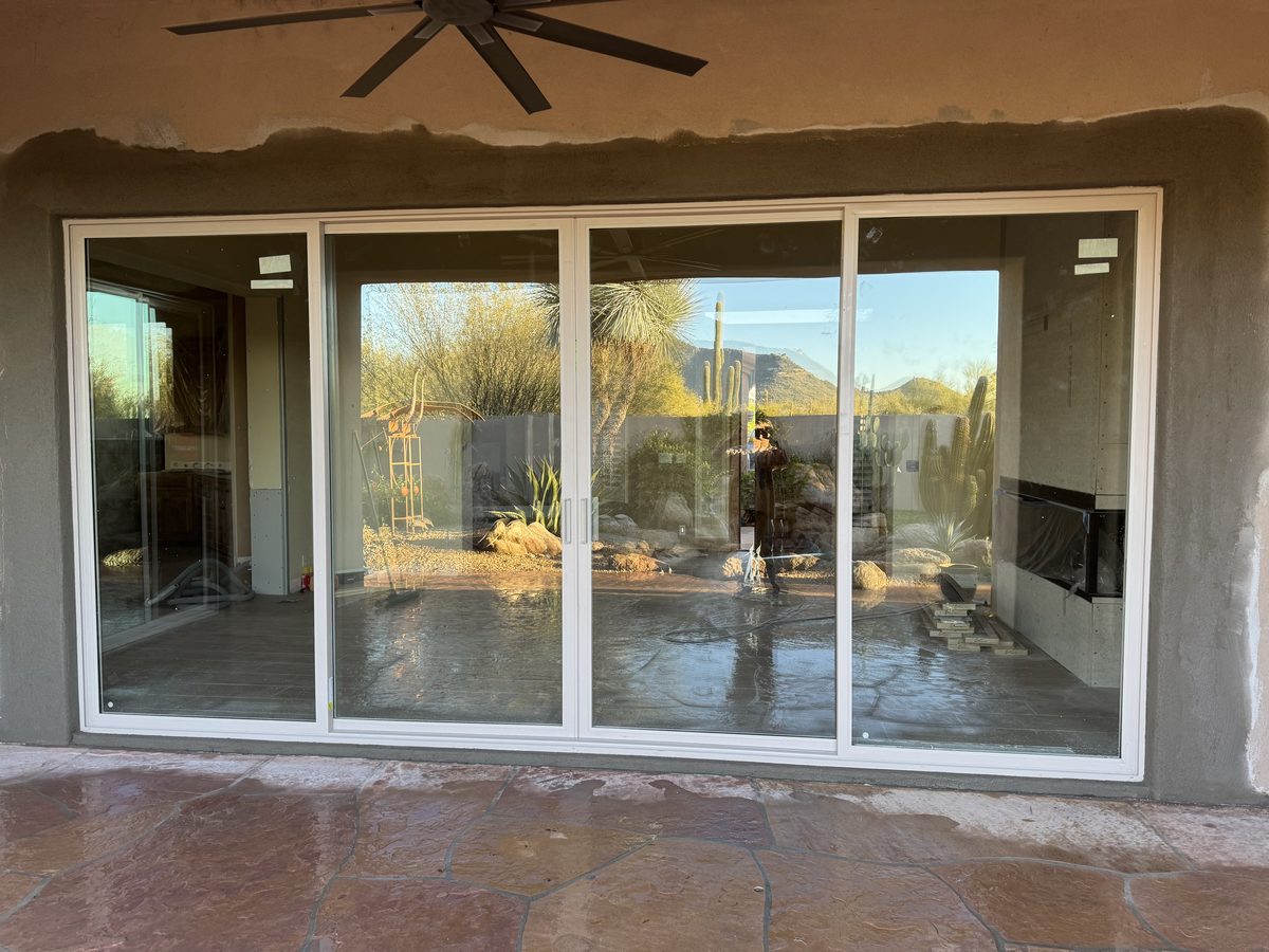 After: Glass wall installation Phoenix AZ