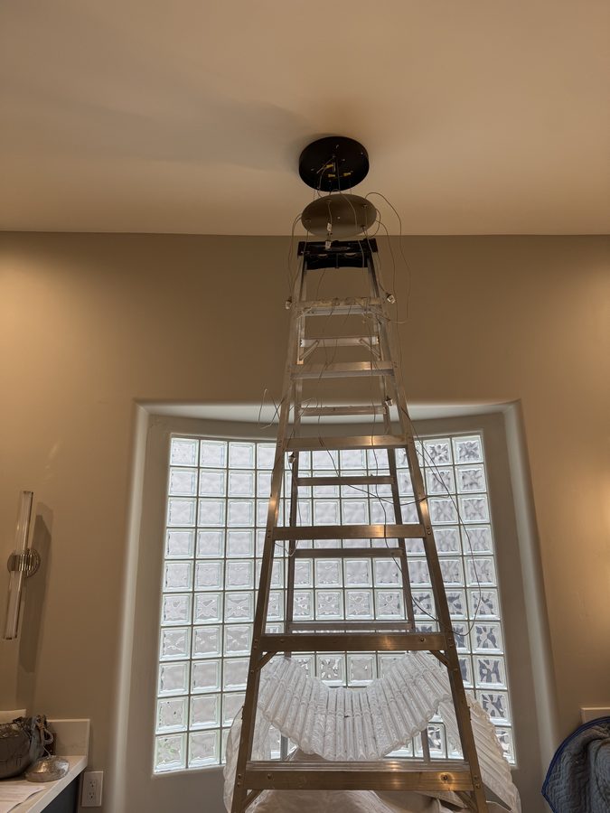 Before: Pendant light installation Phoenix AZ