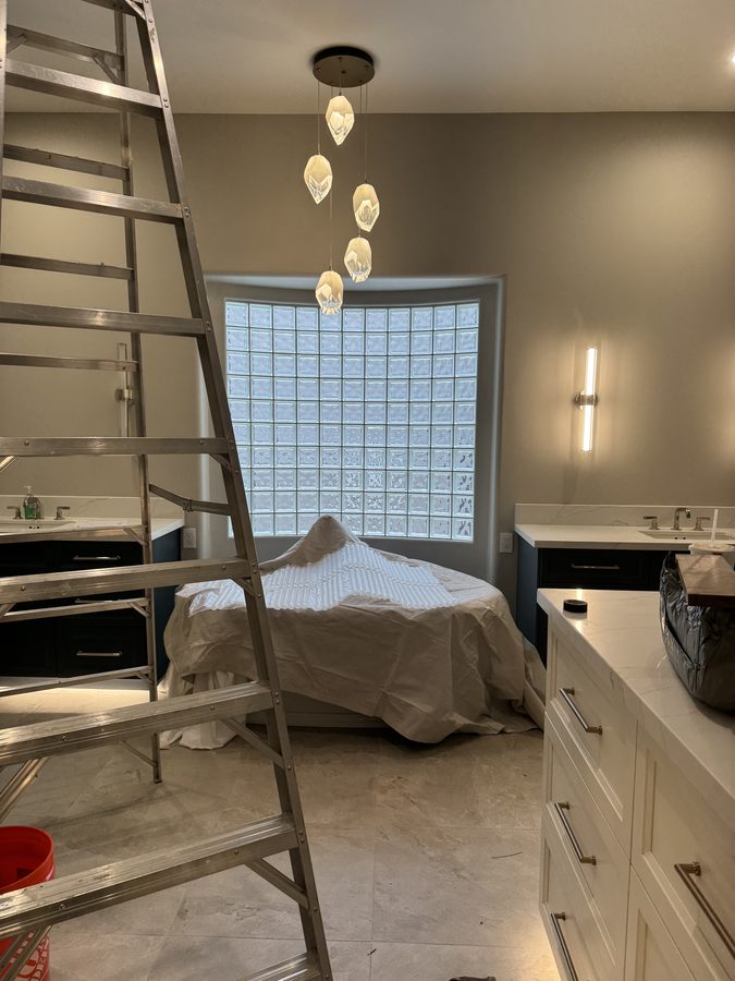 During: Pendant light installation Phoenix AZ