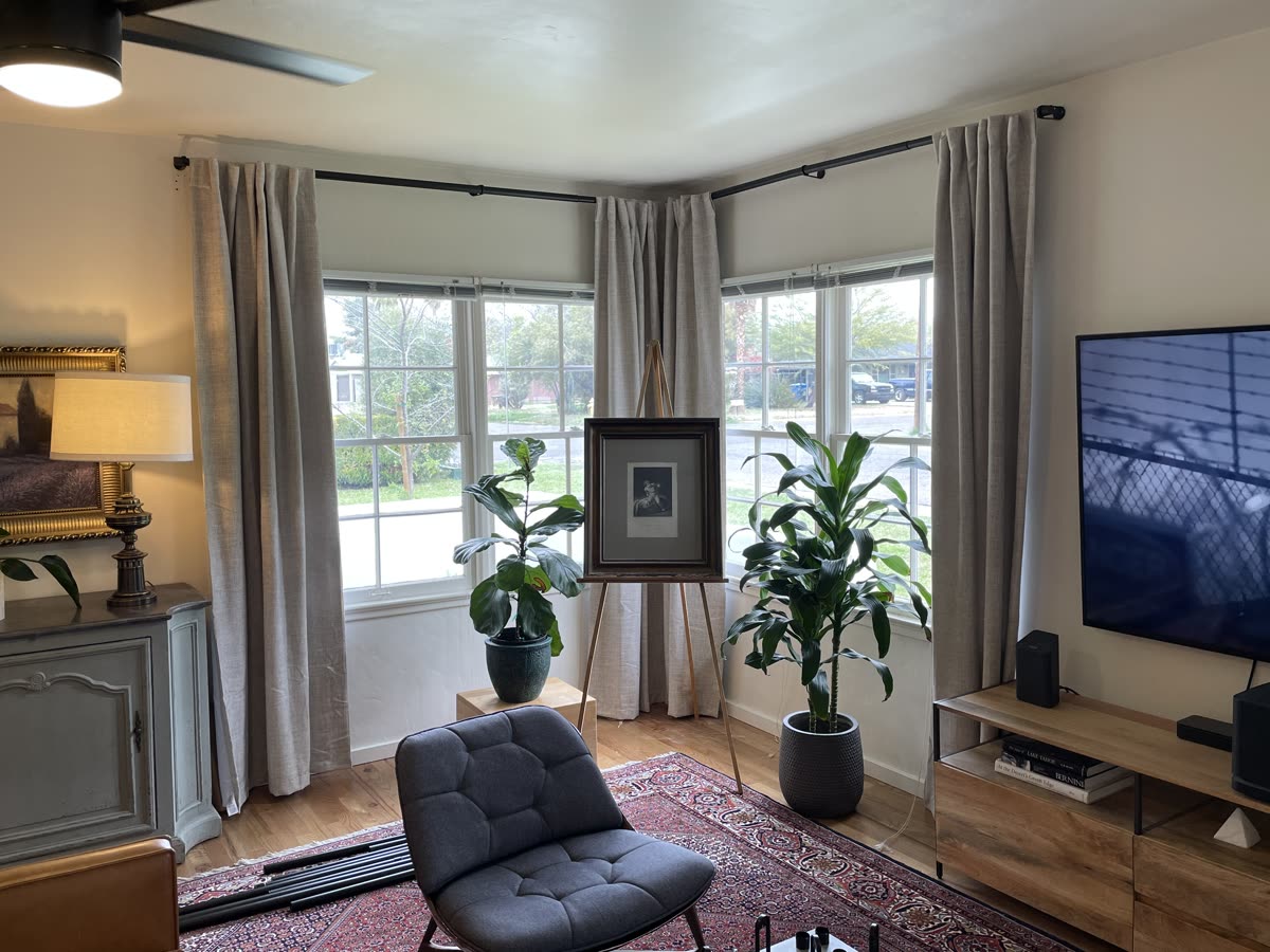 After: Curtain installation Phoenix AZ